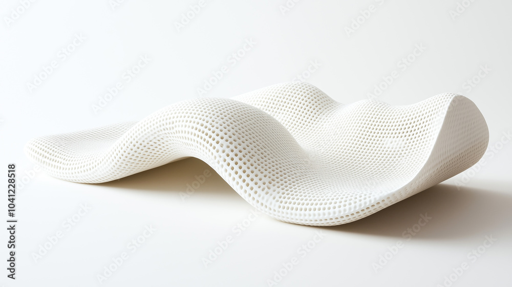 Pad Mockup Highlighting Flexible Structure for Enhanced Comfort.. Pad Mockup Highlighting Flexible Structure for Enhanced Comfort..