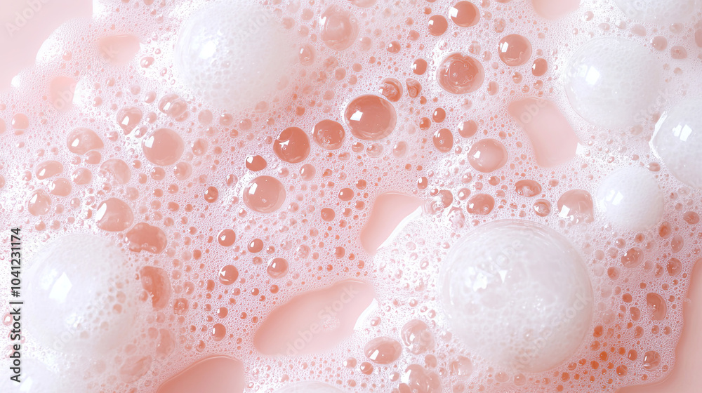 soap bubbles in the bathroom