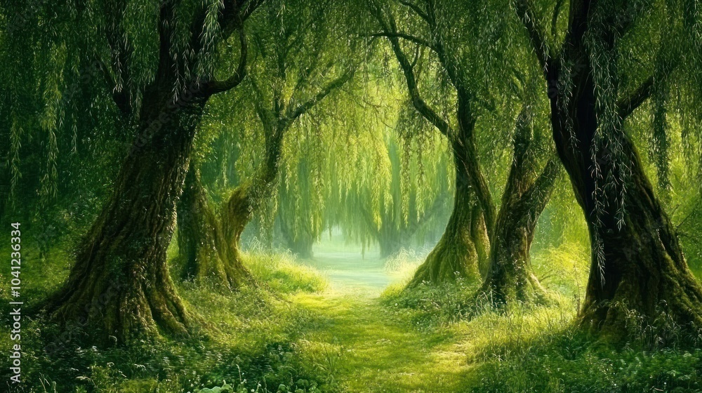 Obraz premium Mystical Forest Path