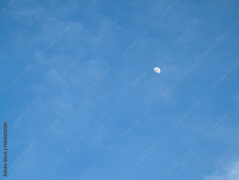 青空 空 雲 月 背景 青空 空 雲 月 背景