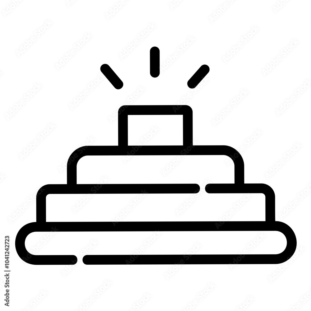 land mine Line Icon land mine Line Icon