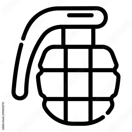 grenade Line Icon