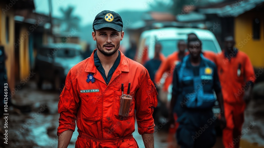 Volunteers working as paramedics in developing regions, offering critical health services to those in need Volunteers working as paramedics in developing regions, offering critical health services to those in need