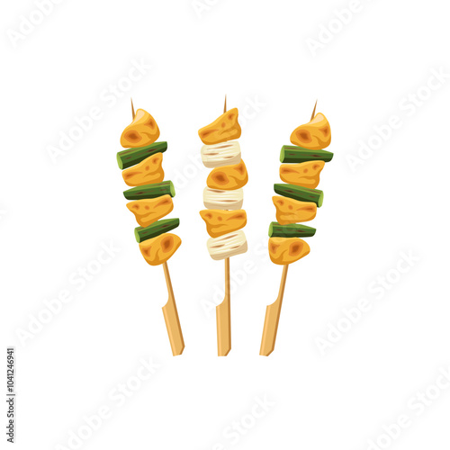 Yakitori, Japanese grilled chicken skewers