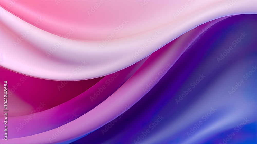 Obraz premium Abstract soft waves Beautiful Abstract 3D Background with Smooth Silky Shapes soft forms ..