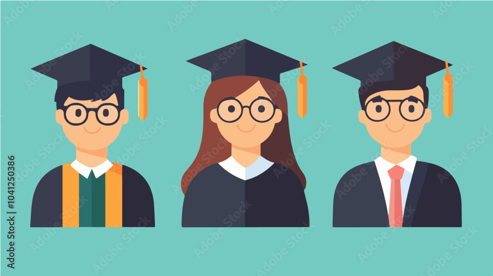 Illustration of the concept student. Teenager studying at the university. Illustration of the concept student. Teenager studying at the university.