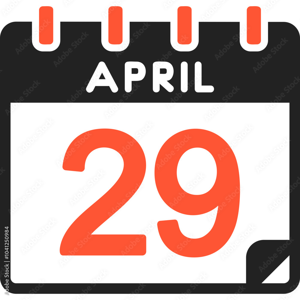 29 April Vector Icon Design 29 April Vector Icon Design
