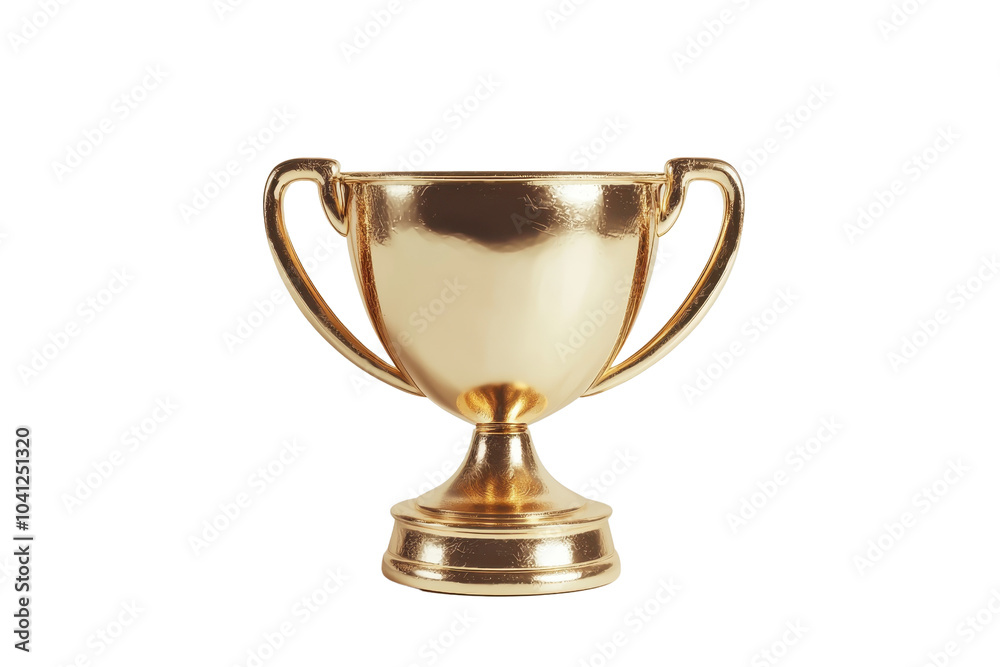 Golden trophy with elegant handles, a symbol of achievement and success, ideal for celebrating competition or rewarding excellence. Golden trophy with elegant handles, a symbol of achievement and success, ideal for celebrating competition or rewarding excellence.