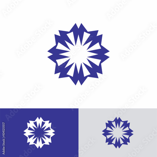 Explode Circle for Corporate Logo Design Vector