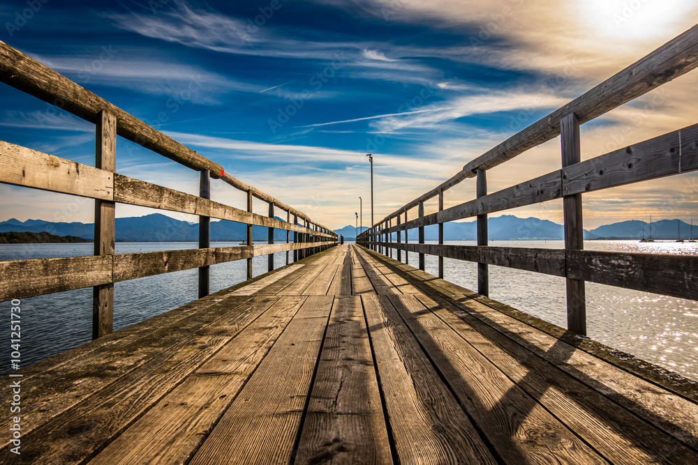 landscape at the chiemsee lake landscape at the chiemsee lake