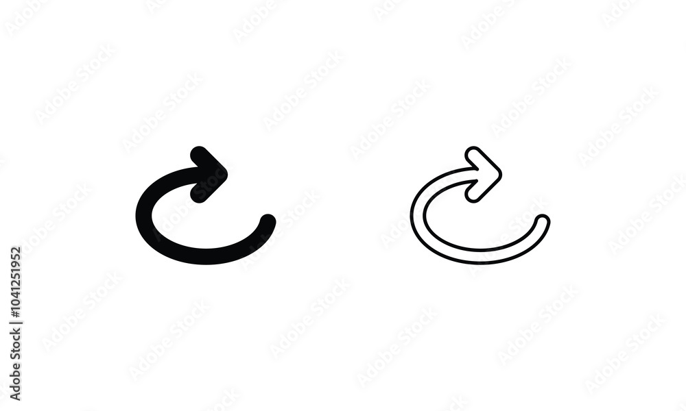 Repeat vector icon stock illustration Repeat vector icon stock illustration