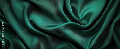 The Elegant Green Silk Texture