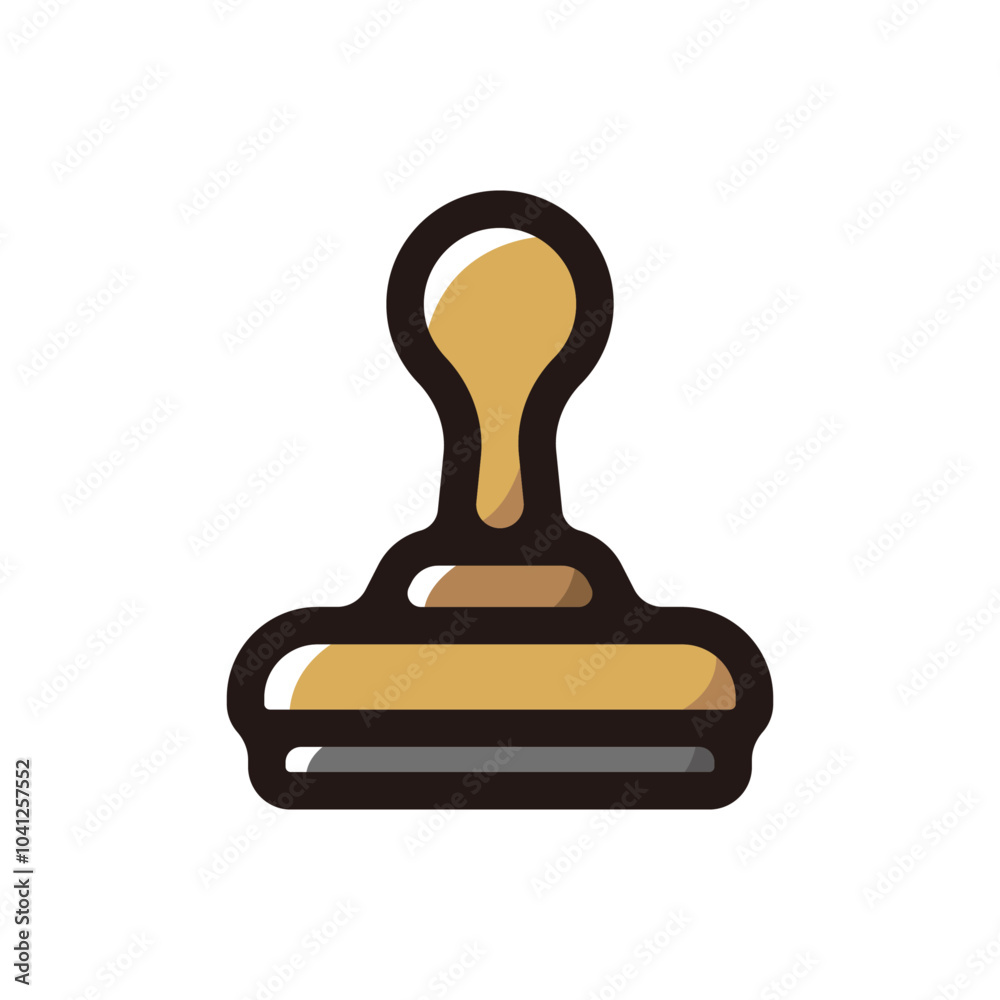 Rubber stamp outline icon for graphic design, apps and websites Rubber stamp outline icon for graphic design, apps and websites