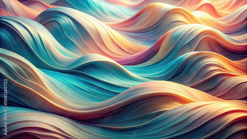 Experience digital art showcasing soothing wavy patterns in pastel hues, ideal for complementing modern minimalist decor and bringing calmness and sophistication to contemporary interiors. Experience digital art showcasing soothing wavy patterns in pastel hues, ideal for complementing modern minimalist decor and bringing calmness and sophistication to contemporary interiors.