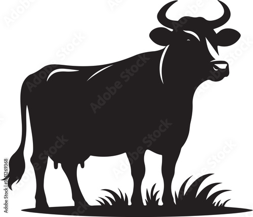 cow on white