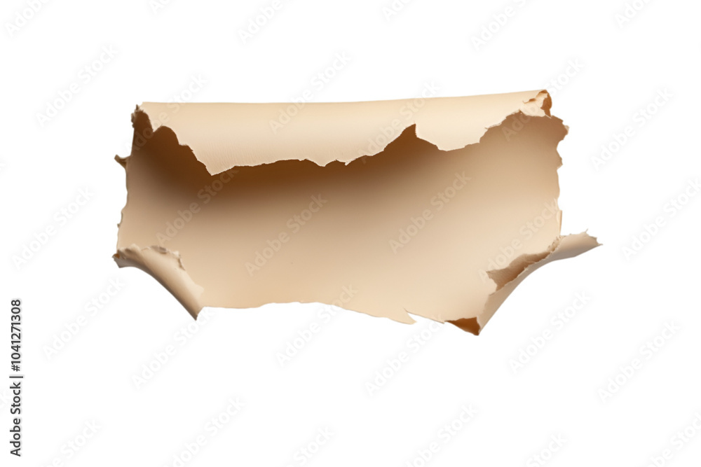 Torn paper texture, white isolate background transparent background Torn paper texture, white isolate background transparent background