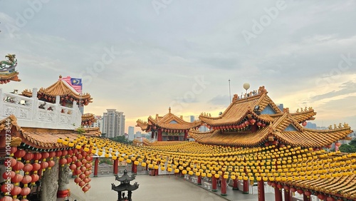 Photography lights of chinese temple