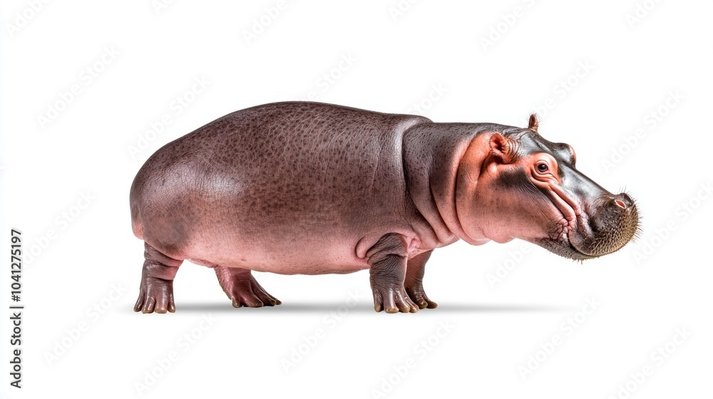 A crystal clear and realistic image of a baby hippo captured in high quality and detail for animal enthusiasts and nature lovers A crystal clear and realistic image of a baby hippo captured in high quality and detail for animal enthusiasts and nature lovers