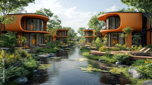 Sustainable communities designed for intergenerational living, promoting environmental and social health