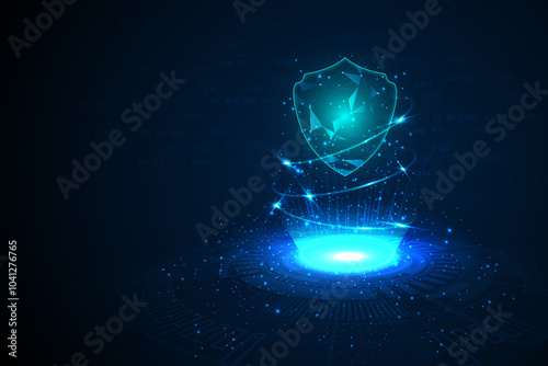 Cyber security and data protection concept, Protection security technology digital, Business privacy protect, Data security system, Shield icon, Business privacy protect personal information.