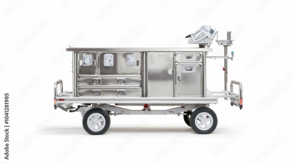Innovative patient transport cabinet highlighting scalable design and functionality for enhanced medical mobility Innovative patient transport cabinet highlighting scalable design and functionality for enhanced medical mobility