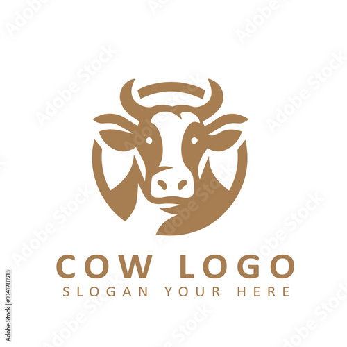 A cow logo often symbolizes natural and organic farming.