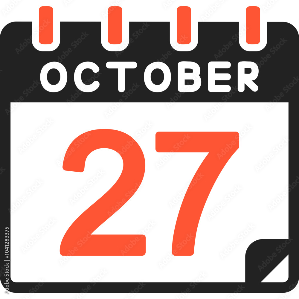 27 October Vector Icon Design 27 October Vector Icon Design