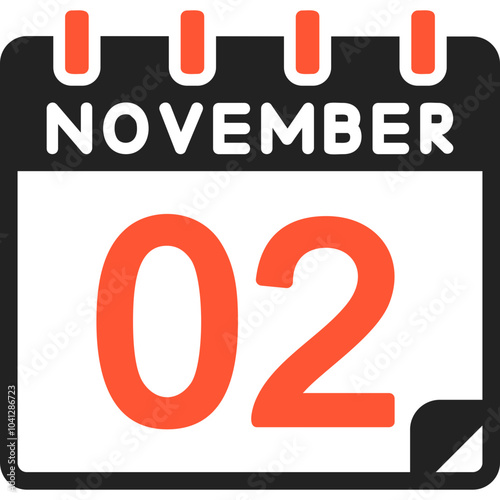 2 November Vector Icon Design