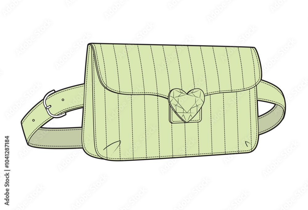 Luxury belt bag mockup template vector design. Luxury belt bag mockup template vector design.