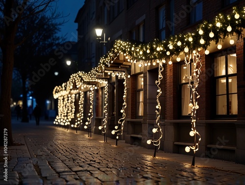 christmas light in the night