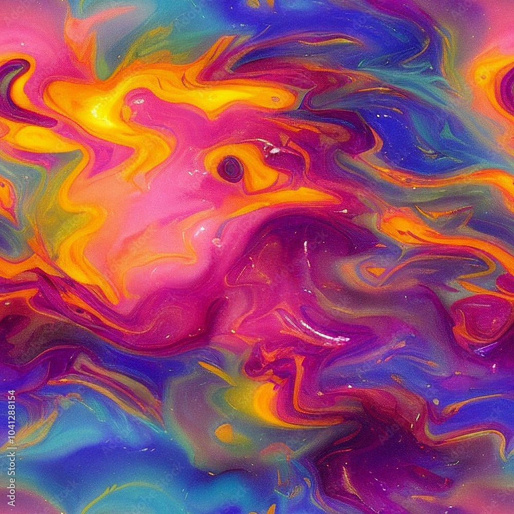 Painting mixed and spoiled abstract colorful background with bubbles Painting mixed and spoiled abstract colorful background with bubbles