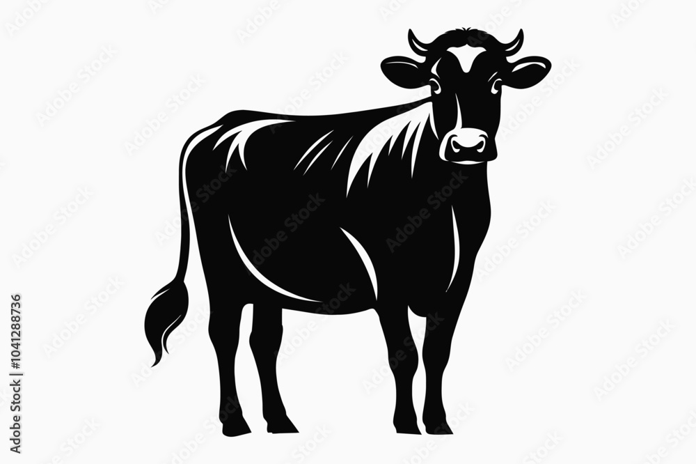 Cow silhouette vector illustration design Cow silhouette vector illustration design