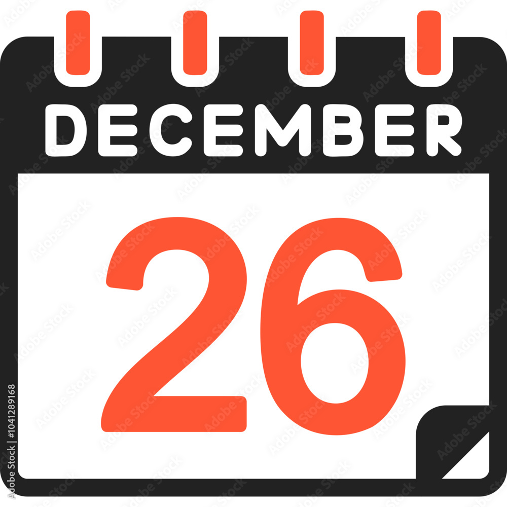 26 December Vector Icon Design 26 December Vector Icon Design