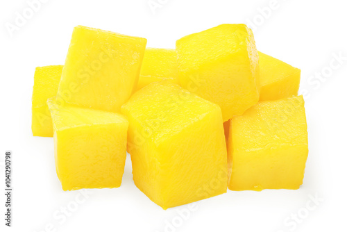 Wallpaper Mural Mango slice isolated on white background. Clipping path Torontodigital.ca