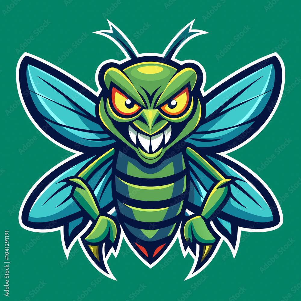 Cute Blue Dragonfly Cartoon Vector Illustration for T-Shirt Printing, Posters, and Logo Design Cute Blue Dragonfly Cartoon Vector Illustration for T-Shirt Printing, Posters, and Logo Design