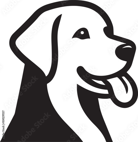 Labrador rottweiler dog vector