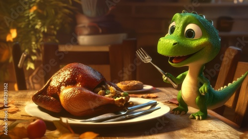 Happy Dinosaur Dinner