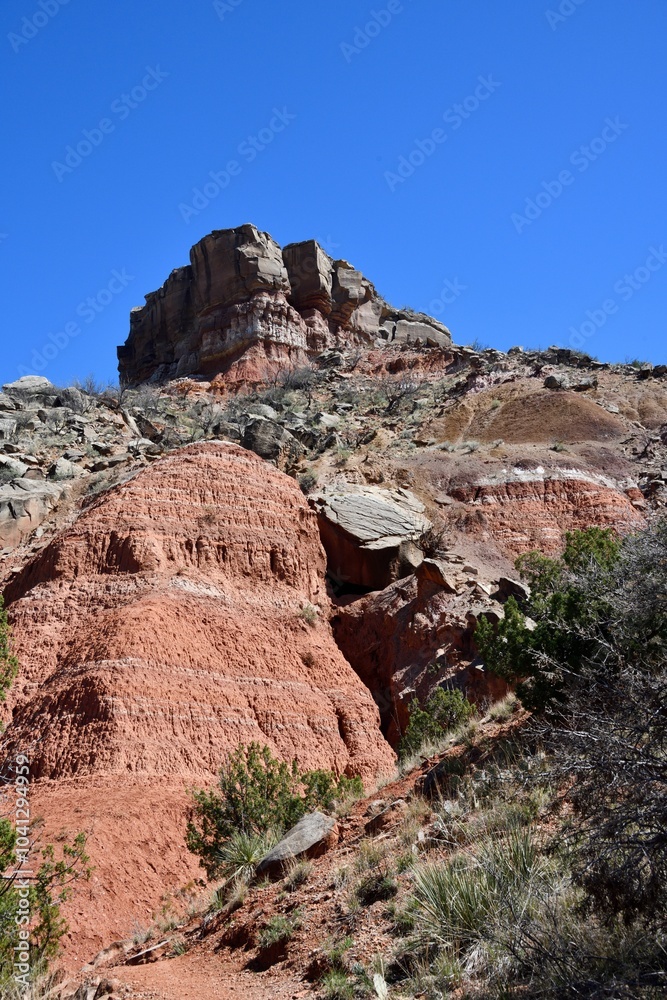 Red rock formation in Palo Duro Canyon, Texas. Red rock formation in Palo Duro Canyon, Texas.