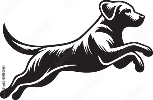 Labrador rottweiler dog vector