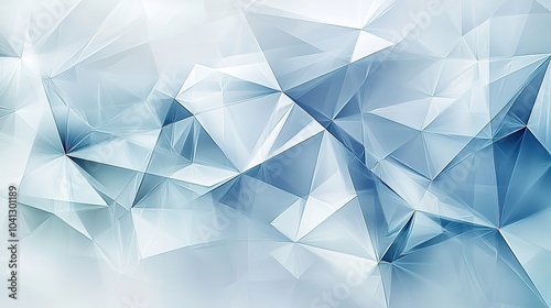 Abstract Blue Geometric Shapes Background