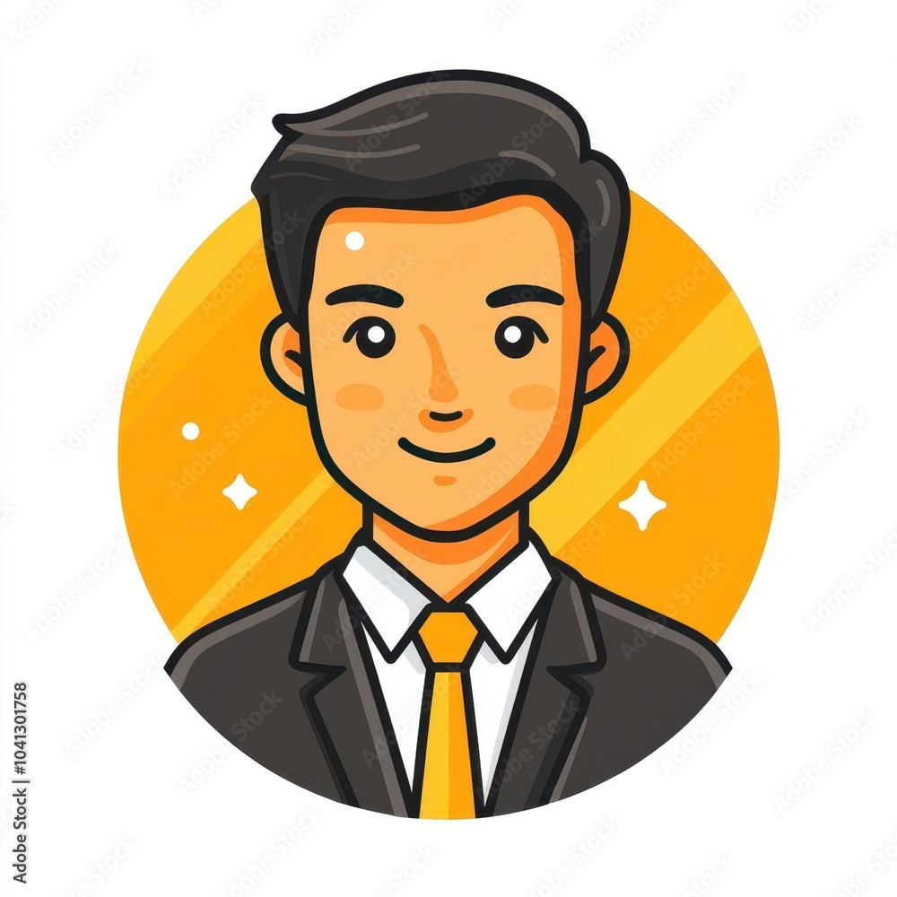Smiling Businessman Cartoon Smiling Businessman Cartoon