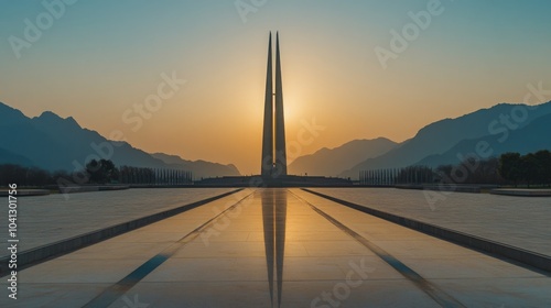 Quaid's Monument in Islamabad, Pakistan photo