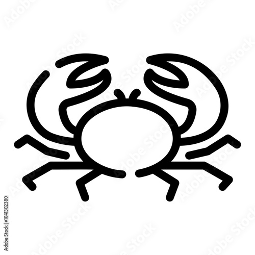 crab Line Icon