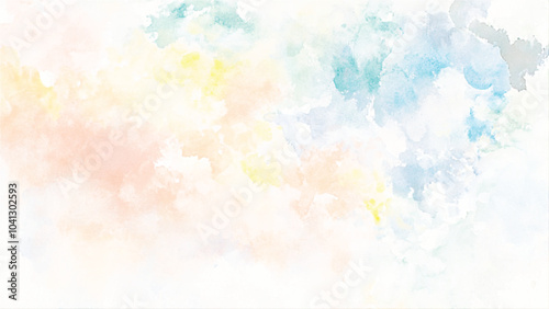 Vector watercolor abstract background, pattern, texture, paint splashes, pastel colors.