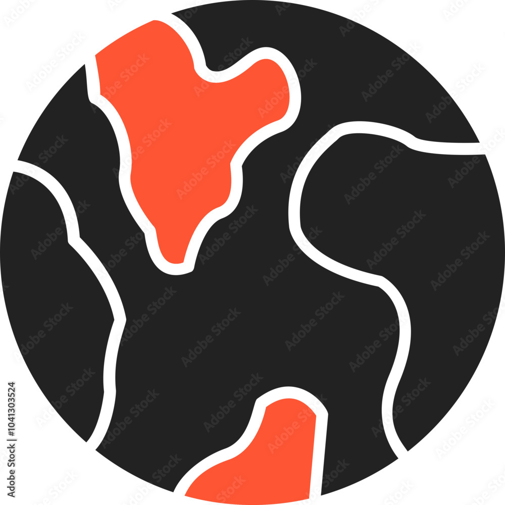 Obraz premium Planet Earth Vector Icon