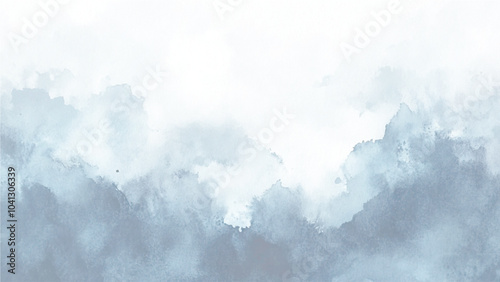 Abstract horizontal watercolor background. Hand drawn vector texture. Oil painting on wall canvas. Abstract texture. Colorful. Strokes of paint. A serene watercolor abstract design featuring soft blue