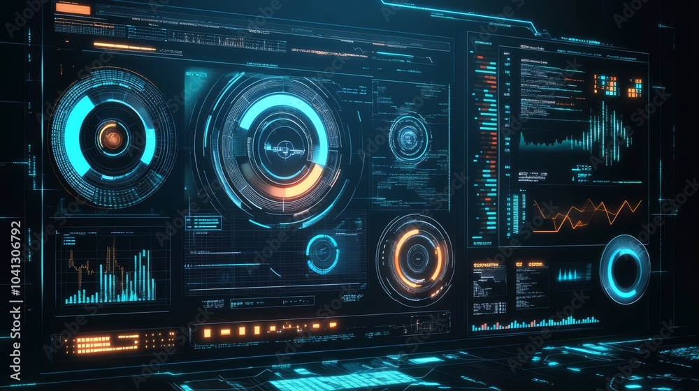 Futuristic Dashboard Interface Futuristic Dashboard Interface