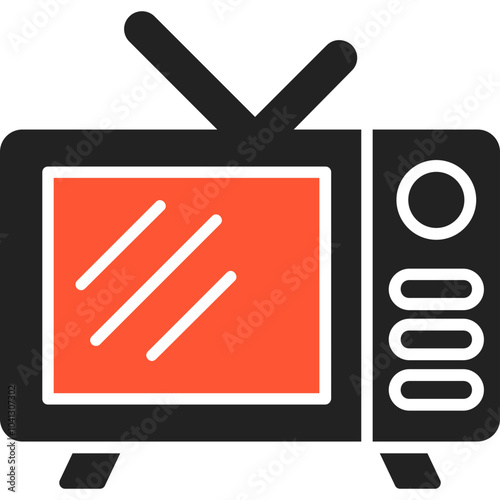 Television Vector Icon photo