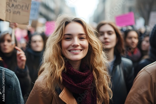 Women protesting for gender equality