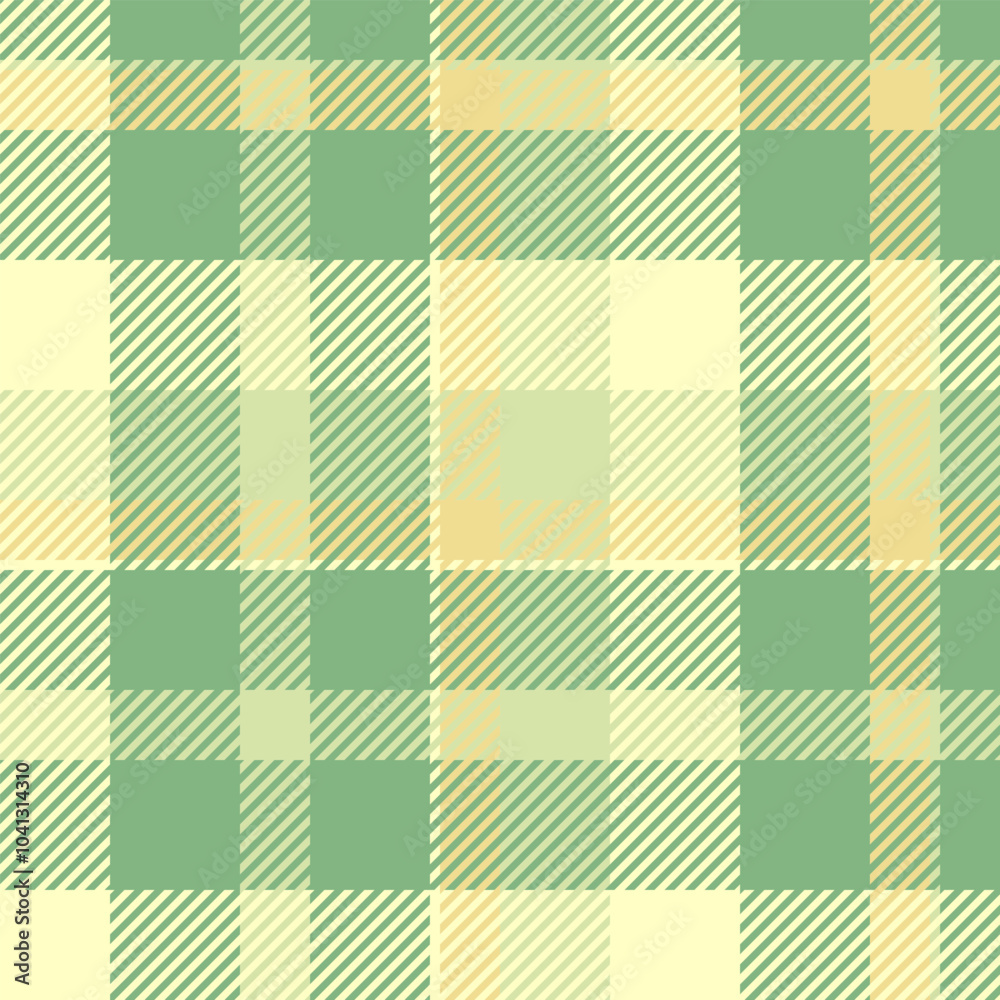 Hobby vector plaid background, 1970s textile pattern check. Scotland seamless texture fabric tartan in light and pastel colors.